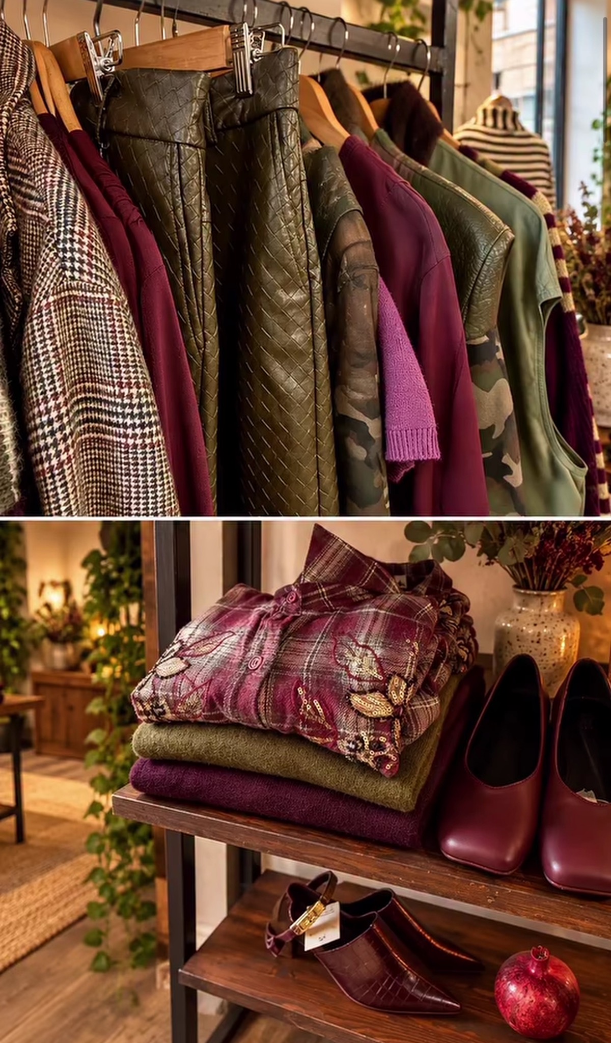 Interno della boutique Barbarita con abiti e accessori selezionati